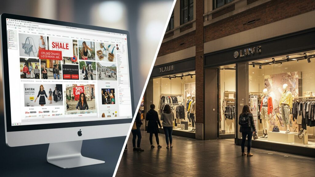 التسوّق عبر الإنترنت مقابل التسوق التقليدي