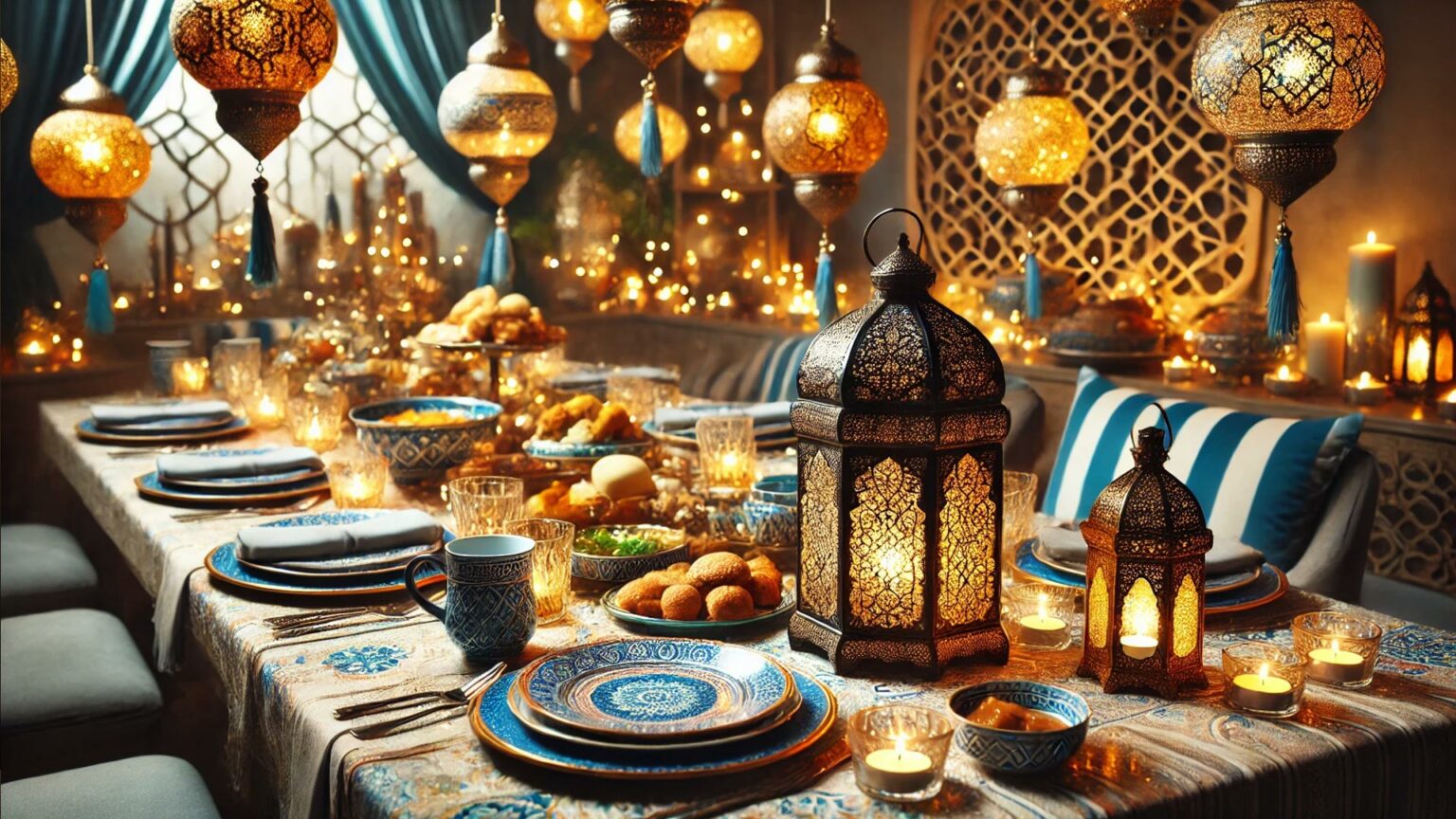 تزيين مائدة رمضان