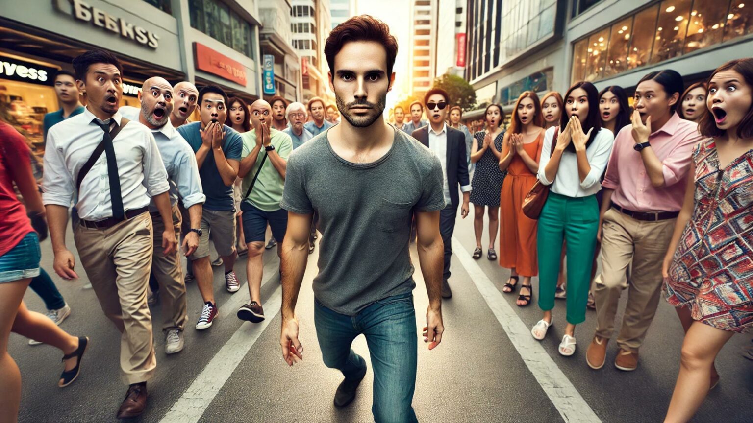 المشي للخلف لمسافة 100 كيلومتر