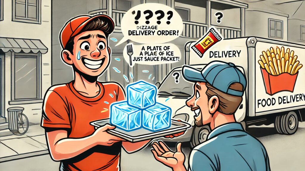 طلبات توصيل الطعام الغريبة