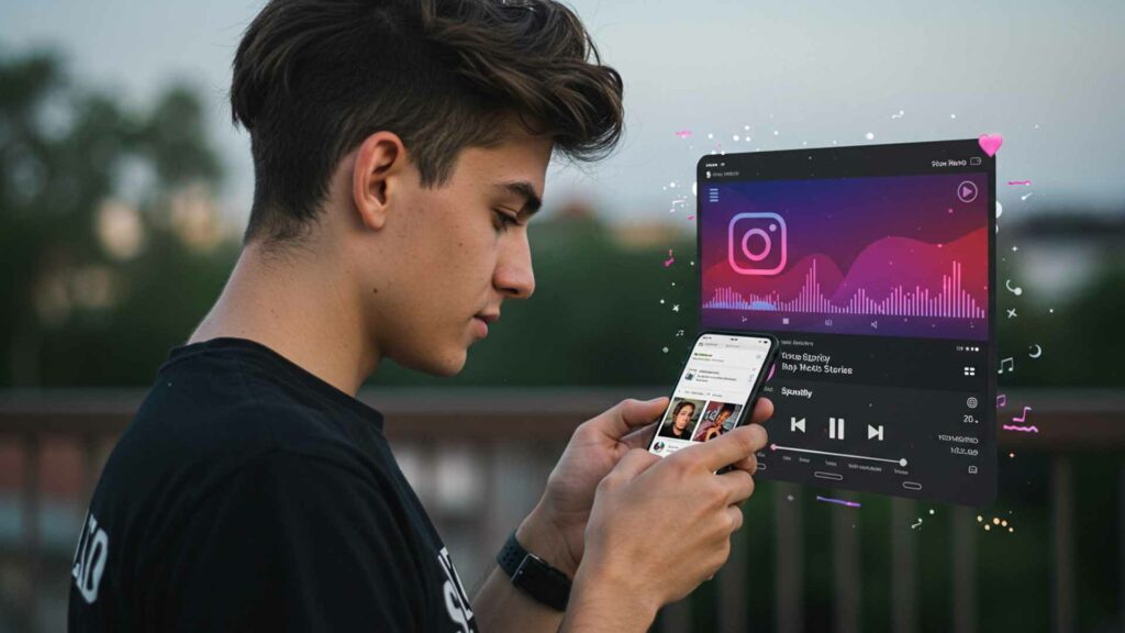 معاينة الأغاني في قصص إنستغرام
