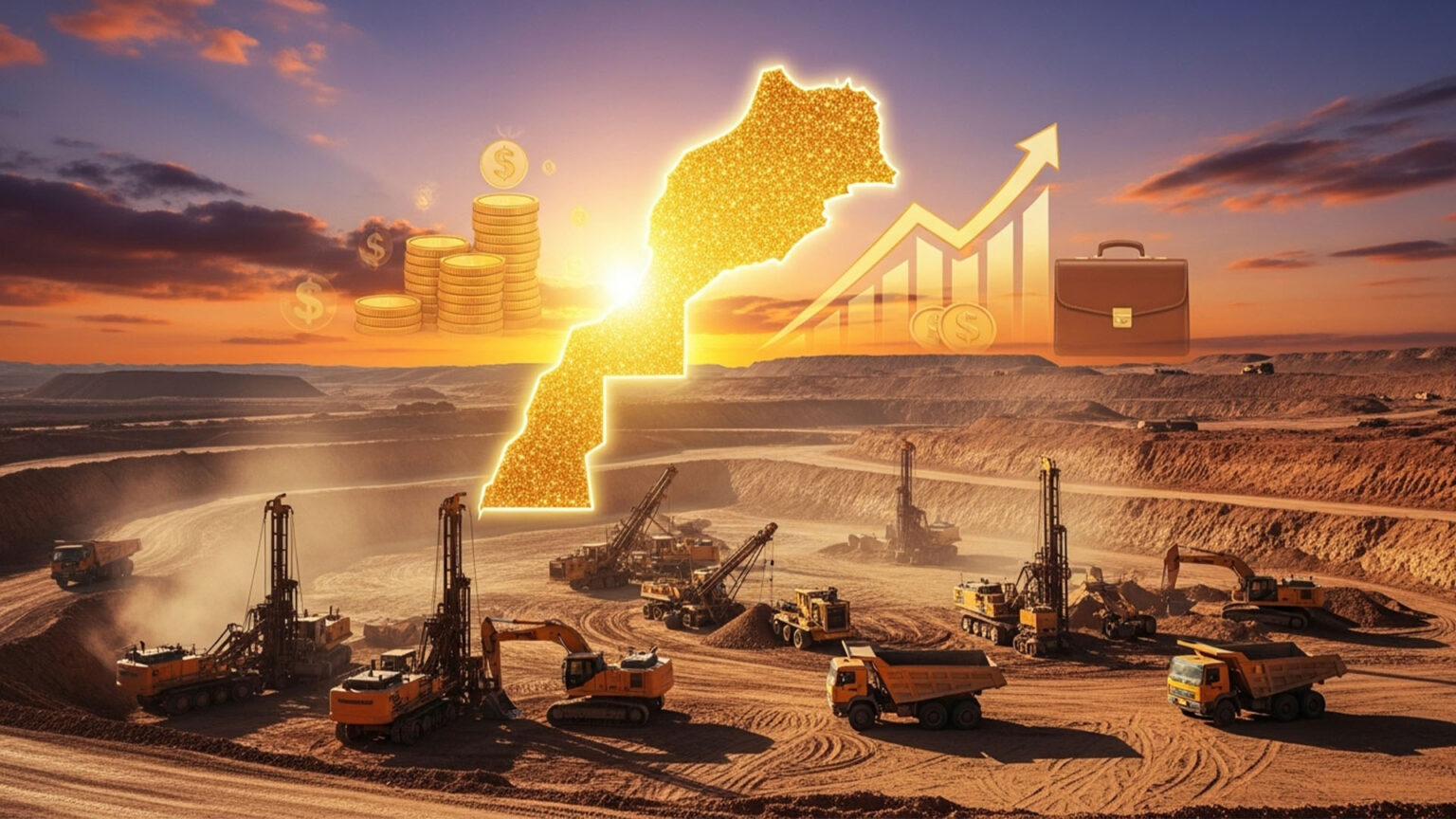 اكتشاف الذهب في المغرب