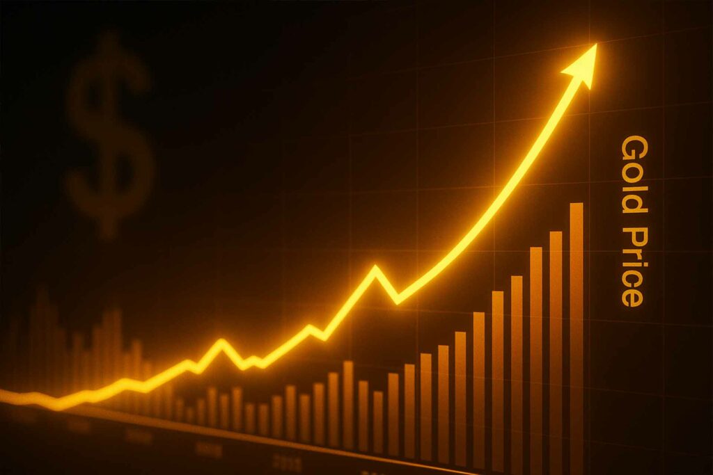 الذهب يتجه نحو 3700 دولار وسط خفض الفائدة الأمريكية