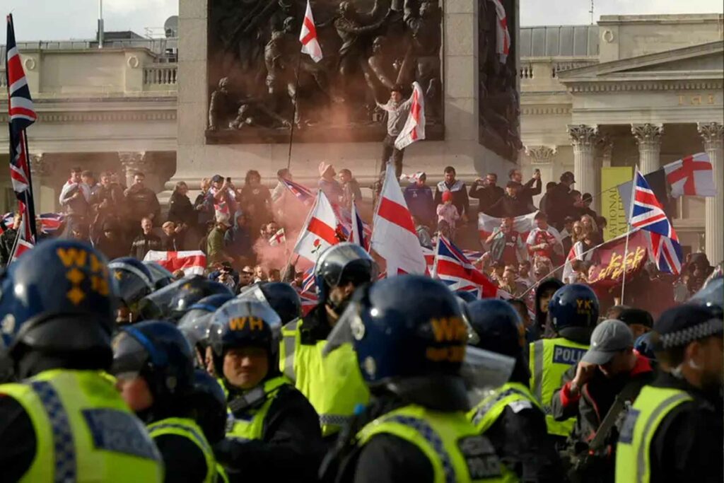 مظاهرة لندن 110 آلاف