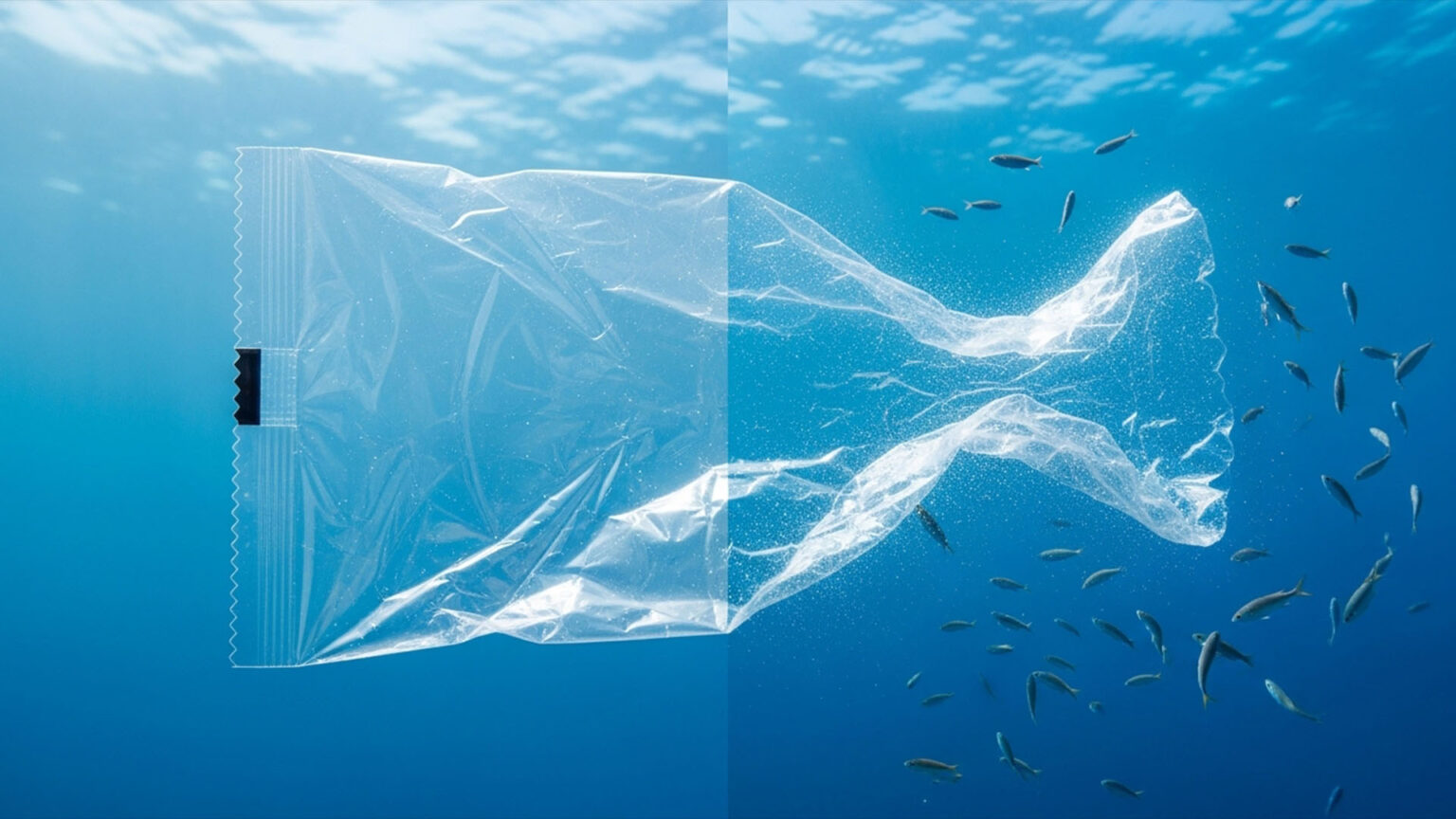 بلاستيك يذوب في الماء