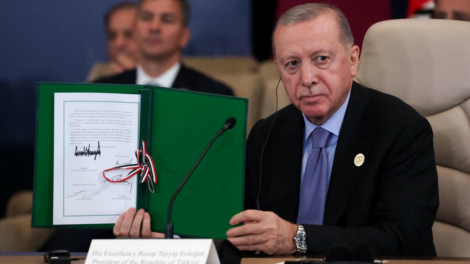 أردوغان في قمة شرم الشيخ للسلام