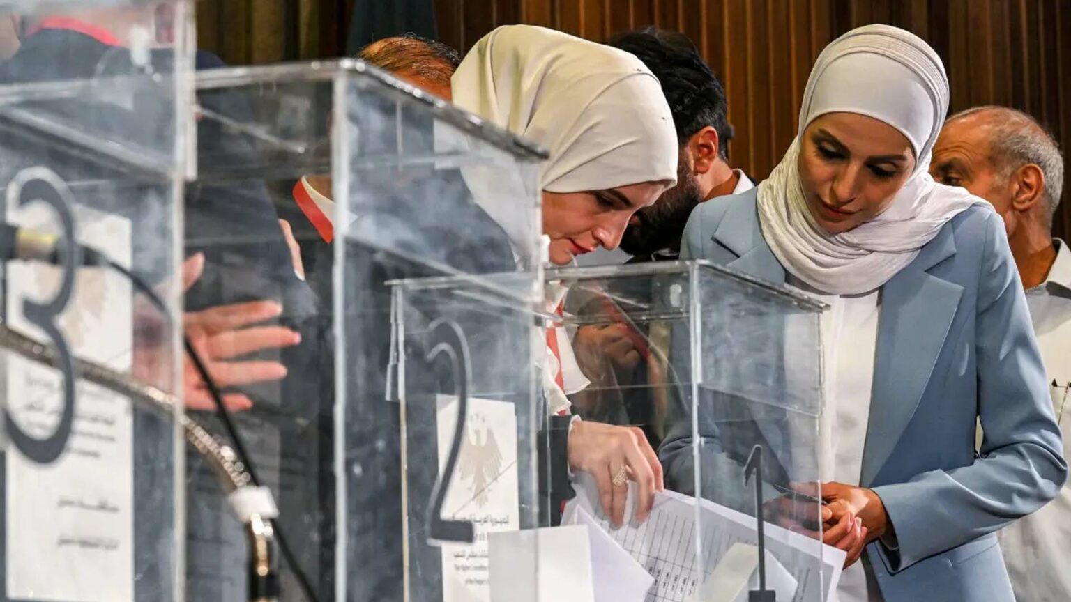 من عمليات الانتخابات البرلمانية في سوريا في دمشق