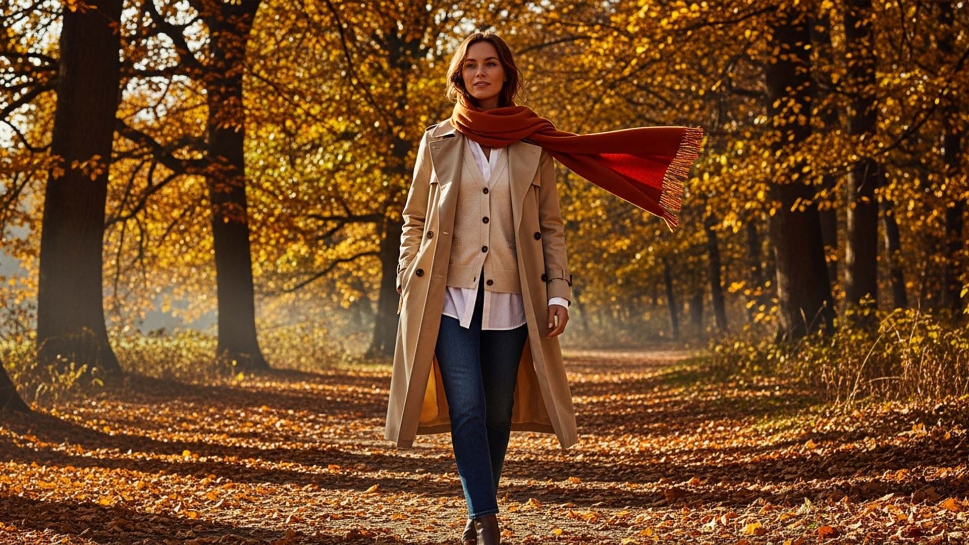 ترنش كوت Layering خريفي