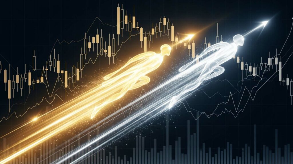 سباق الذهب والفضة في الأسواق العالمية مع تراجع الدولار الأمريكي.