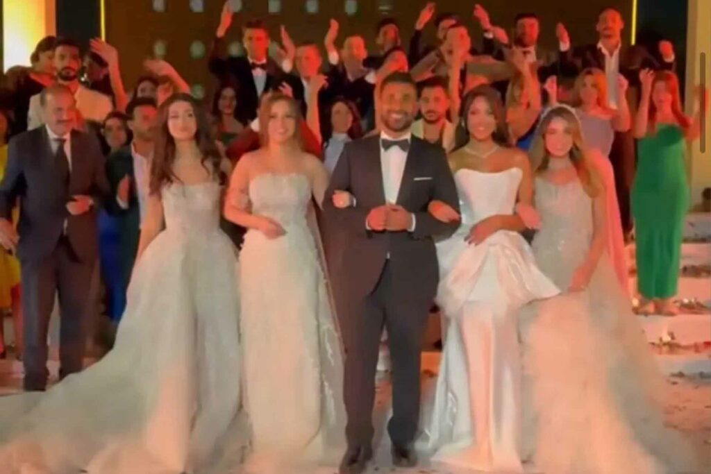 أحمد سعد يُفاجئ جمهوره بظهوره مع أربع عرائس: حملة دعائية أم رسالة فنية؟ أحمد سعد والفنانات الأربع