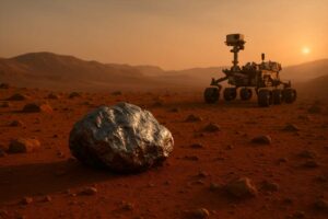 صخرة غامضة على المريخ