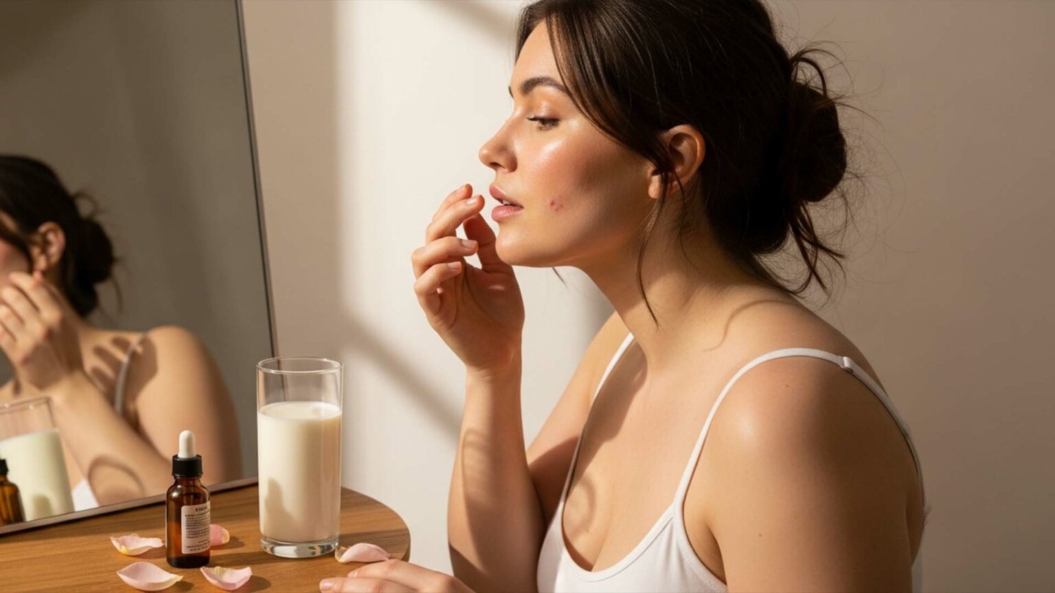 تأثير الحليب على البشرة