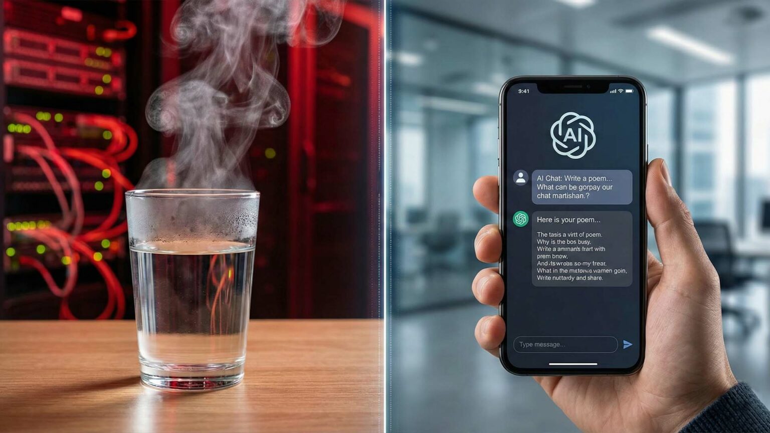 استهلاك الذكاء الاصطناعي للمياه