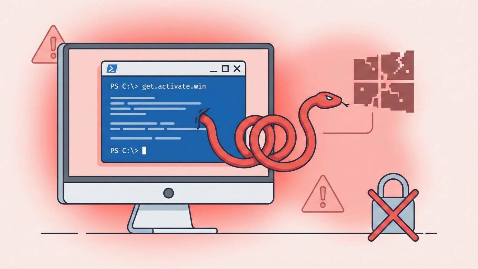 احذر تفعيل ويندوز - خطأ بسيط يعرض جهازك لبرمجيات تجسس