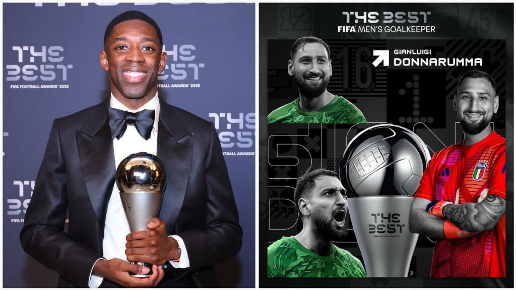 ديمبلي يتوج بجائزة "ذا بيست" 2025 ودوناروما أفضل حارس