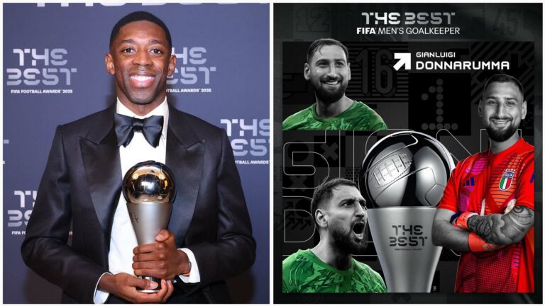ديمبلي يتوج بجائزة "ذا بيست" 2025 ودوناروما أفضل حارس