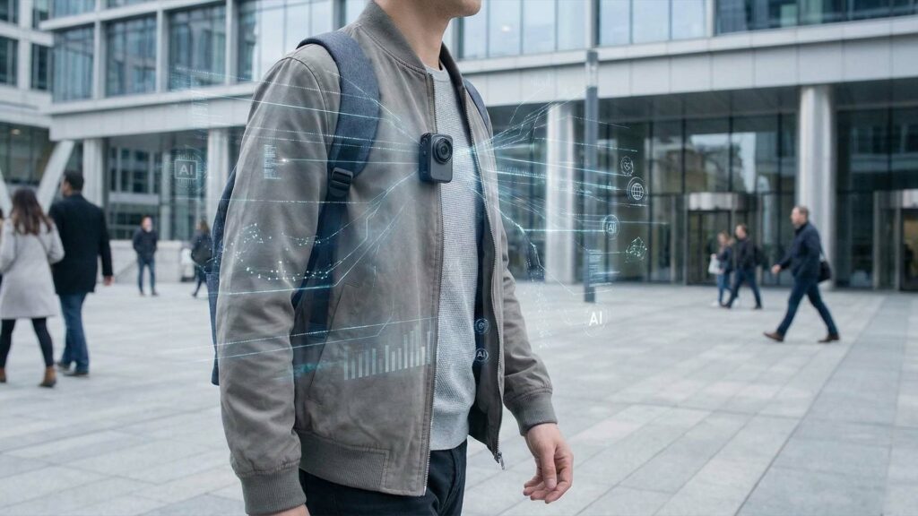 عندما تصبح حياتك محتوى… كاميرا صغيرة تفهم يومك بالذكاء الاصطناعي كاميرا ذكية قابلة للارتداء