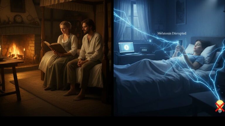 النوم قبل اختراع الكهرباء