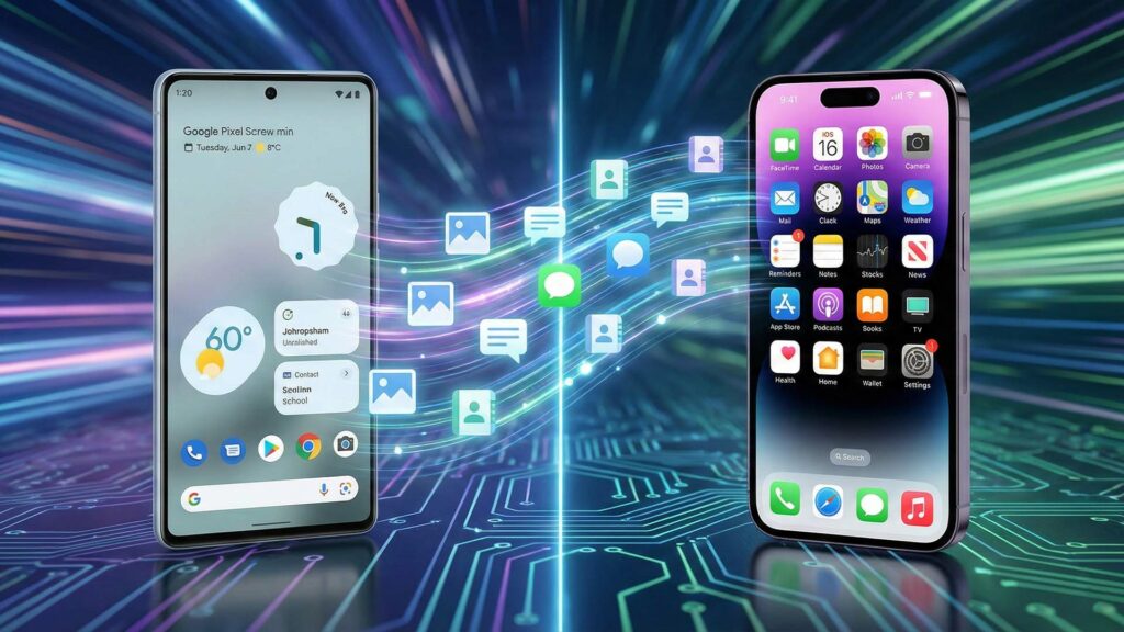 الانتقال بين آيفون وأندرويد