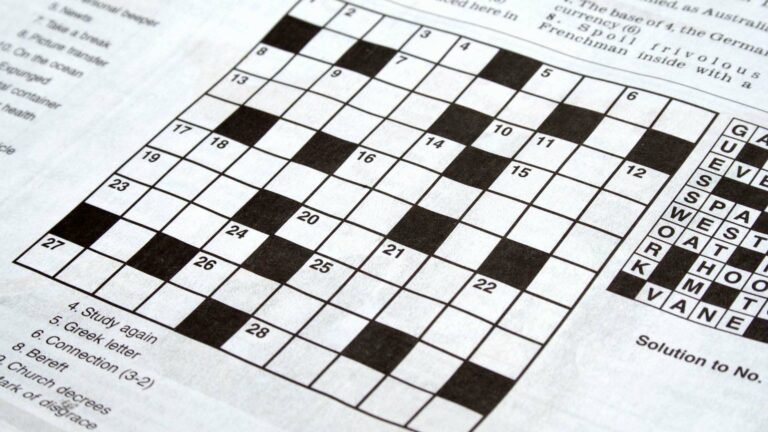 تاريخ الكلمات المتقاطعة