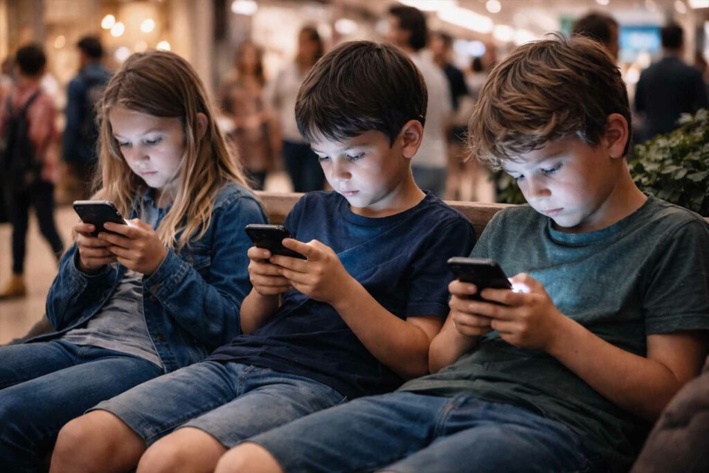 أضرار الهواتف على الأطفال