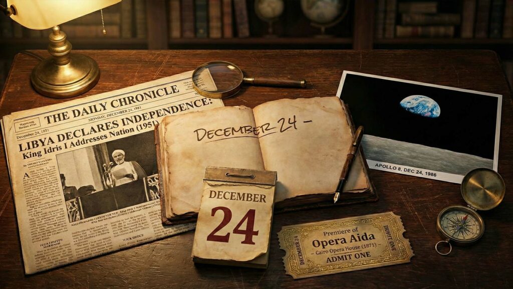 حدث في مثل هذا اليوم 24 ديسمبر: استقلال ليبيا ورحلة أبولو 8 التاريخية حدث في مثل هذا اليوم 24 ديسمبر