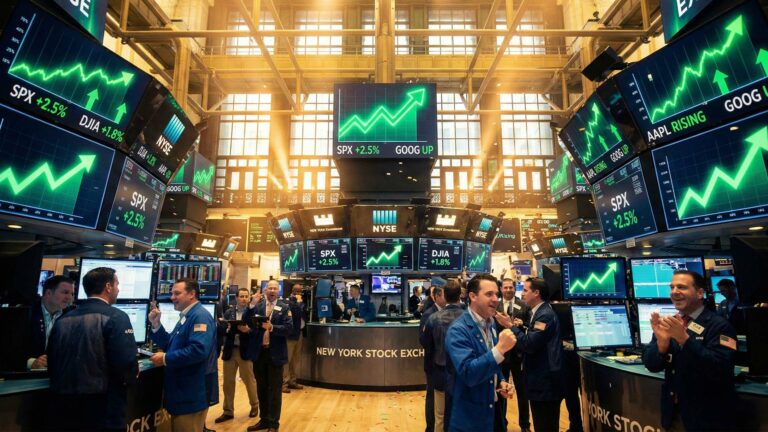 ارتفاع وول ستريت