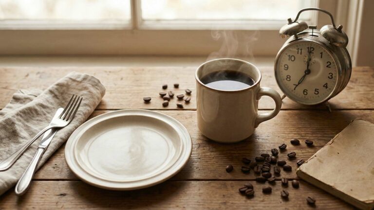 شرب القهوة على الريق