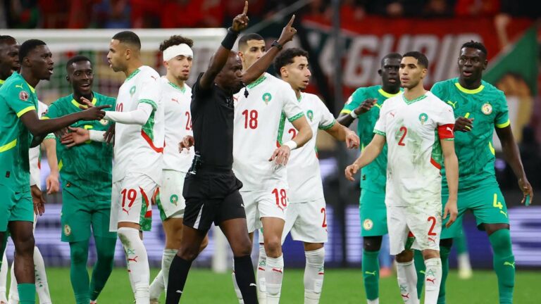 من لقاء المغرب والسنغال في نهائي كأس أفريقيا