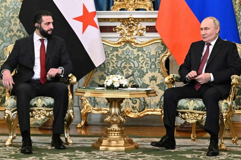 من لقاء بوتين والشرع 15 أكتوبر 2025