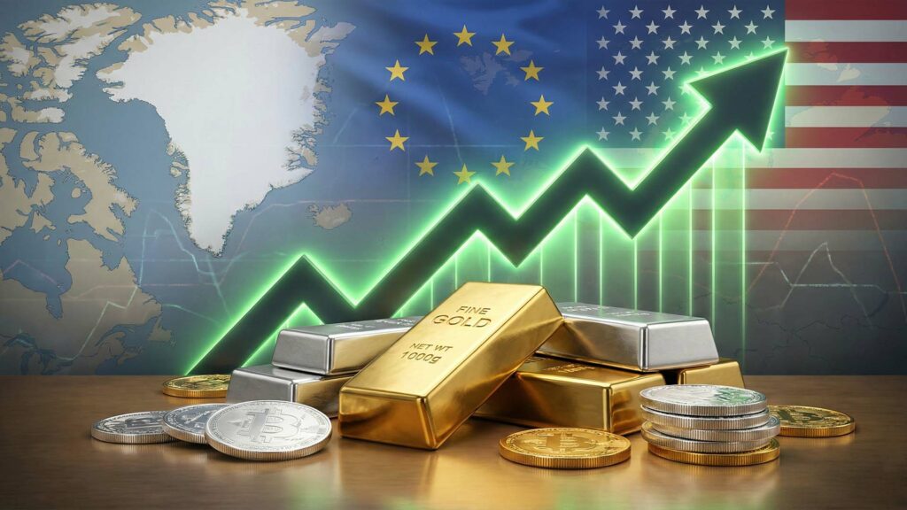 أسعار الذهب والفضة تسجل مستويات تاريخية مع تصاعد أزمة غرينلاند