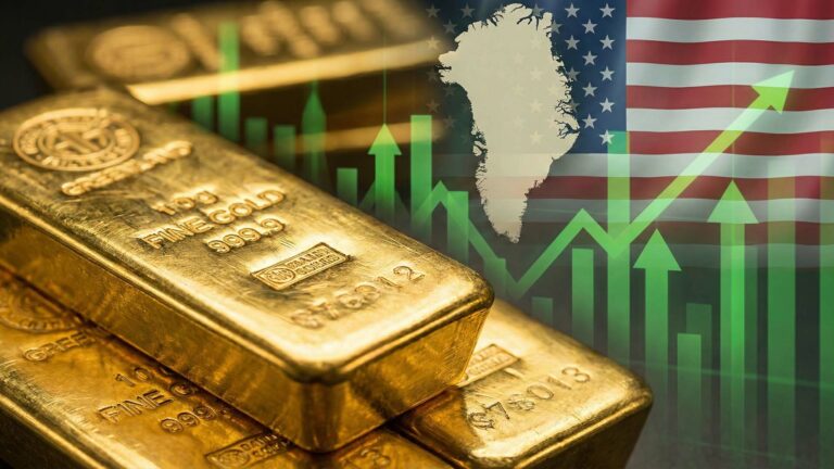 سبائك الذهب ومؤشرات صعود الأسعار وسط توترات عالمية.