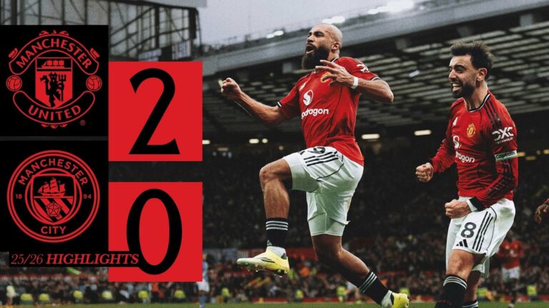 مباراة مانشستر يونايتد ومانشستر سيتي (2-0) الدوري الانجليزي