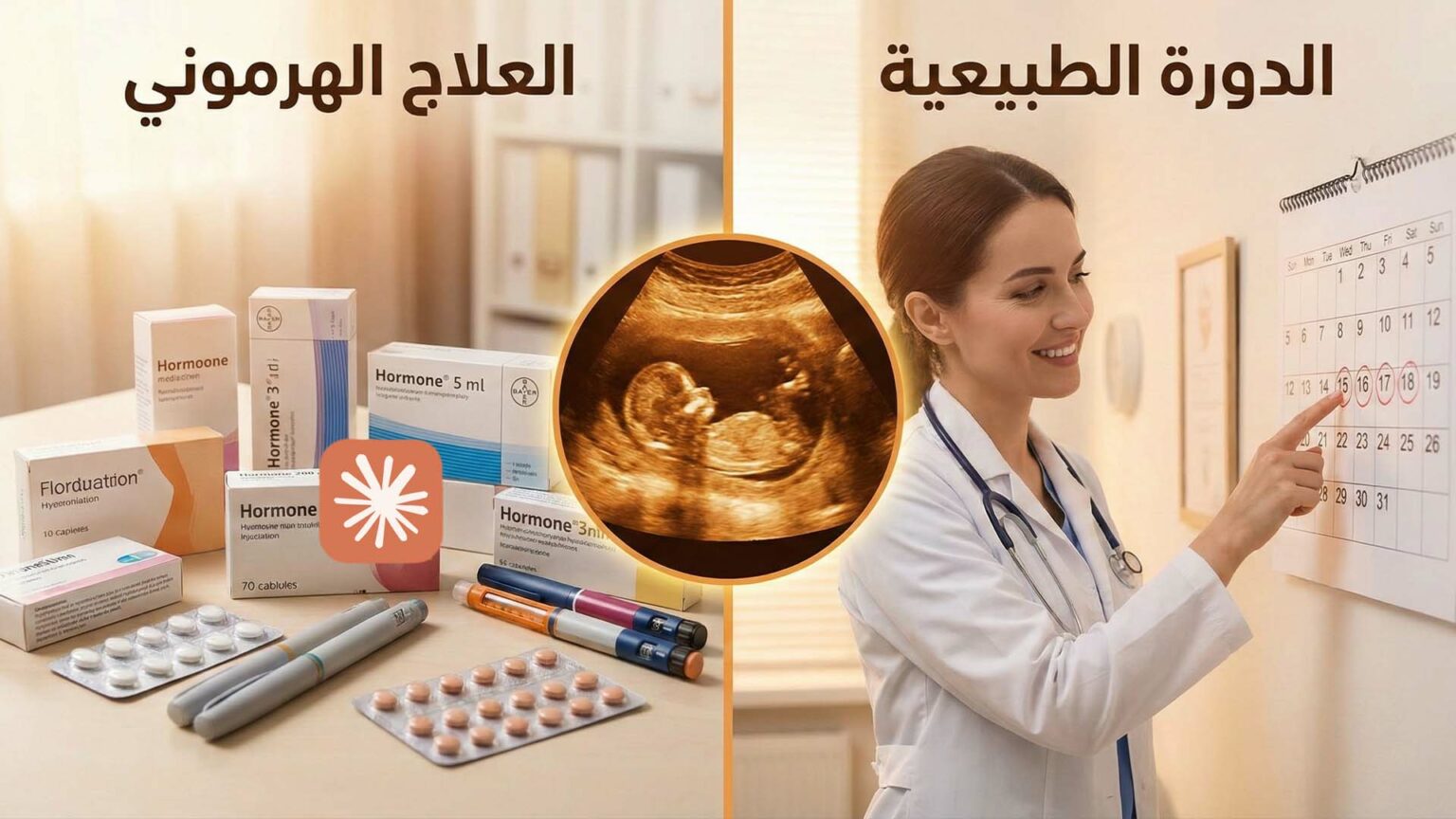دراسة حديثة: الدورة الطبيعية في نقل الأجنة المجمدة أكثر أماناً للأم الدورة الطبيعية vs العلاج الهرموني