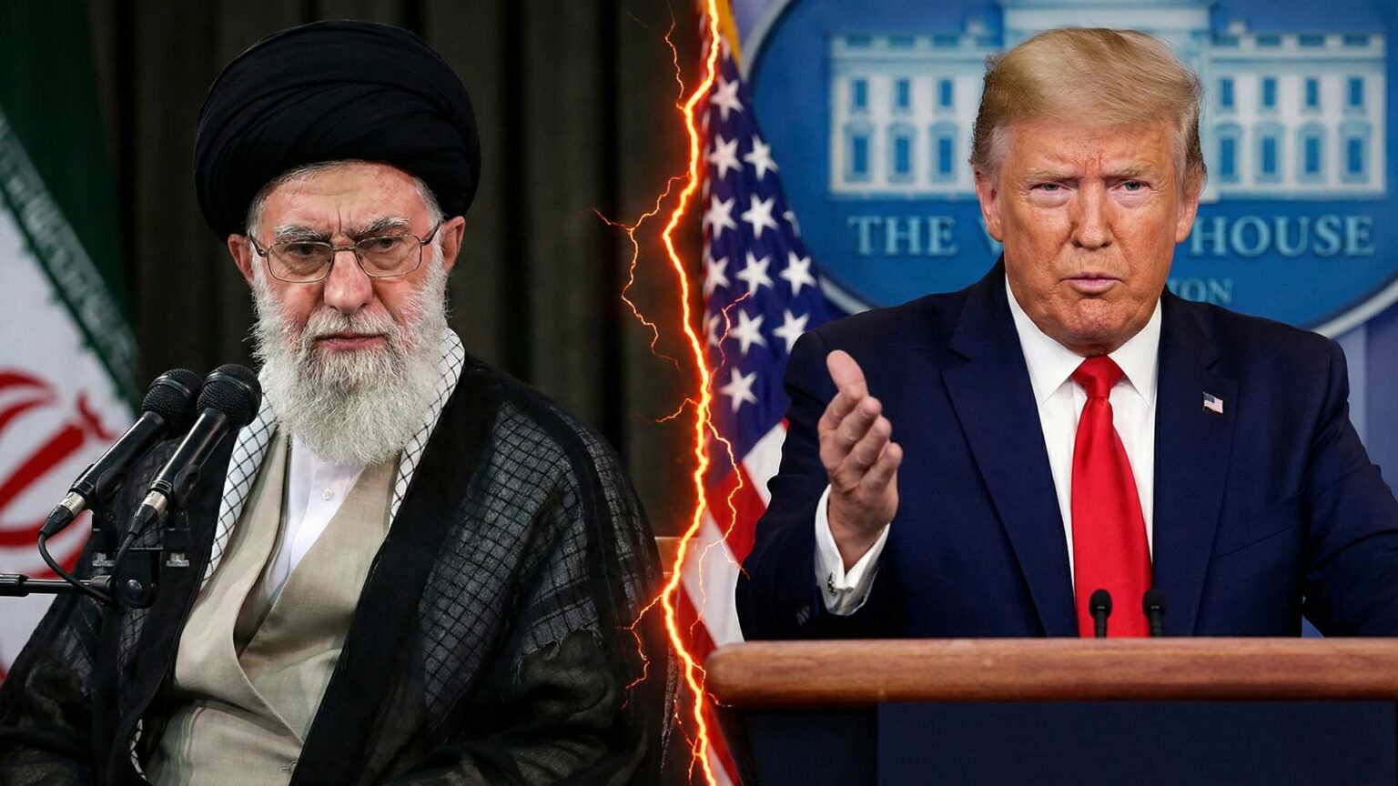 الرئيس ترامب والمرشد خامنئي