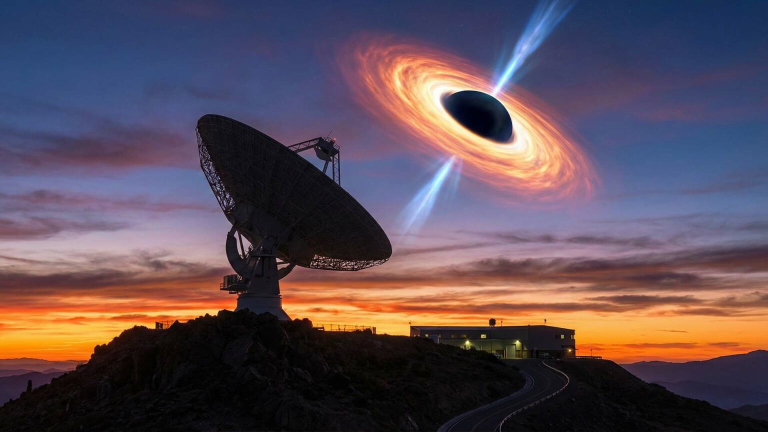 رصد حركة ثقب أسود