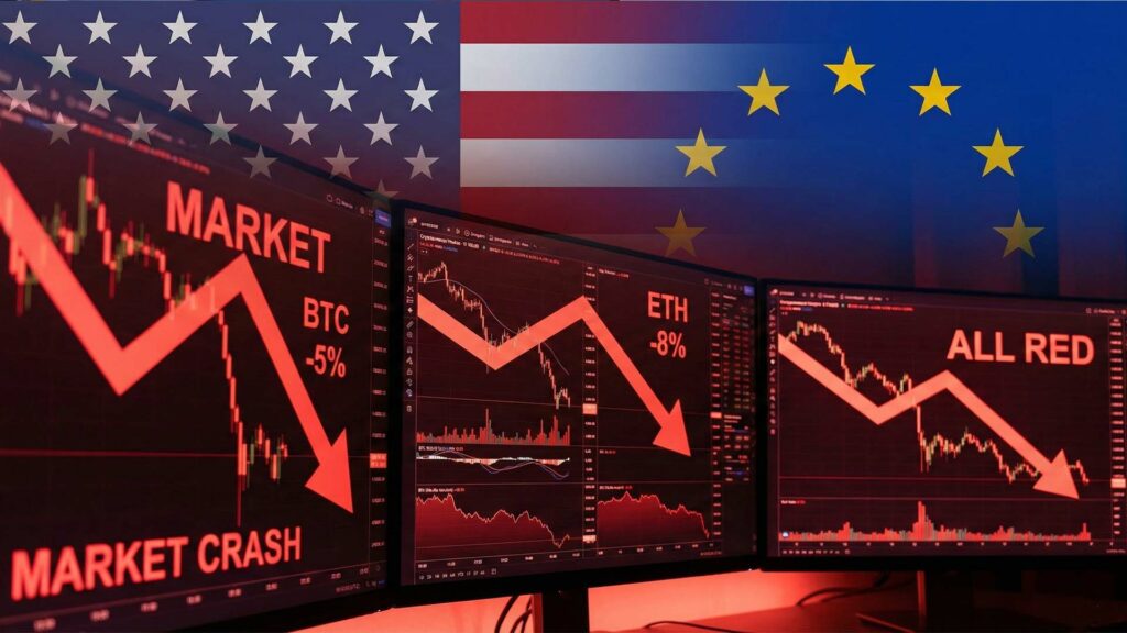 سوق العملات الرقمية يخسر 100 مليار دولار بسبب رسوم ترامب