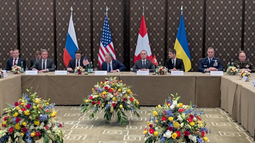 من المحادثات الروسية الأوكرانية الأميركية في جنيف - رويترز