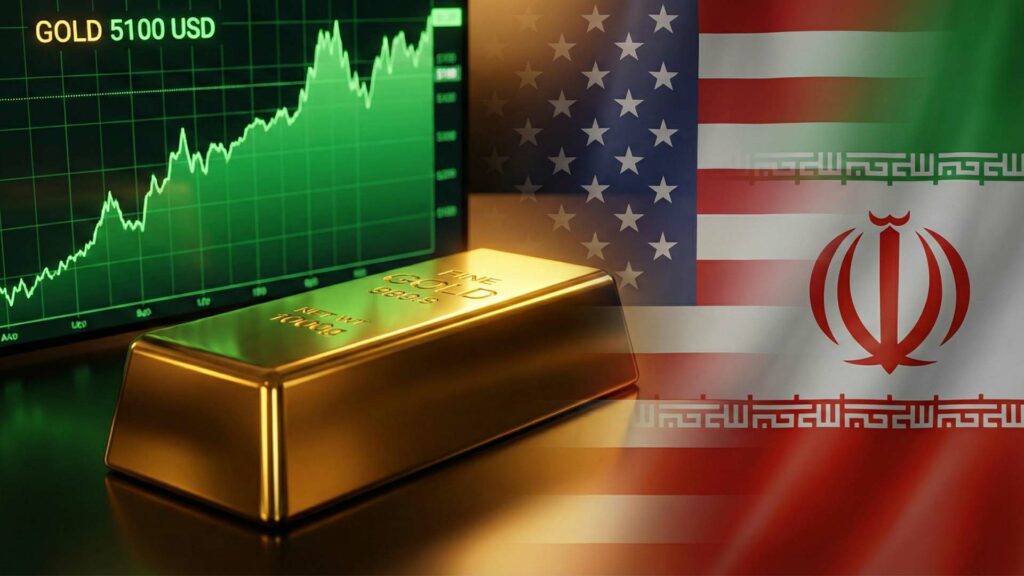 أسعار الذهب تقفز لـ 5100 دولار مع توتر واشنطن وطهران