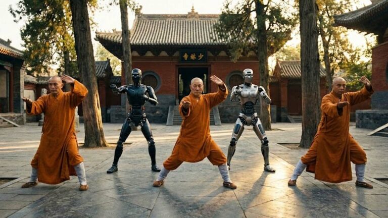 روبوتات بشرية تتقن الكونغ فو وتتحدى رهبان شاولين
