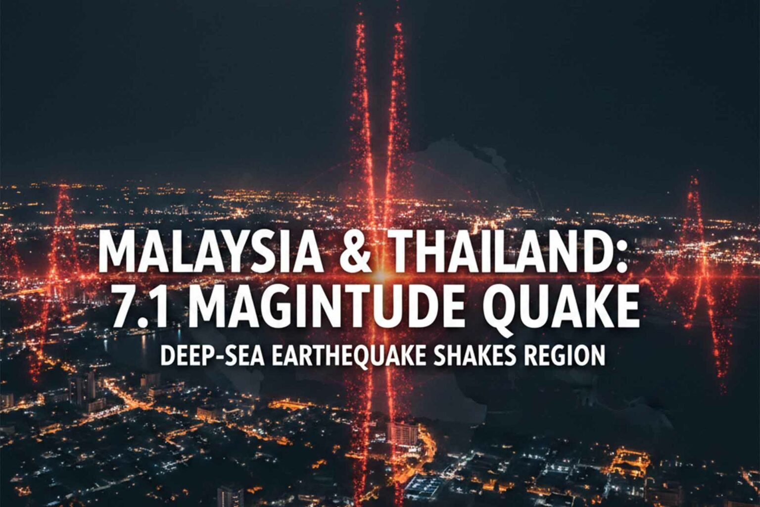 زلزال ماليزيا وتايلاند