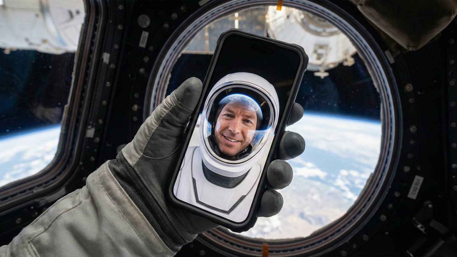 هواتف ذكية في الفضاء