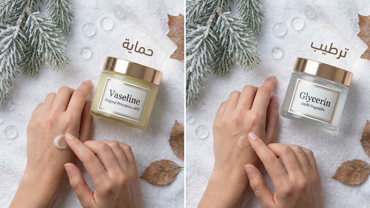 الفرق بين الفازلين والغليسيرين للبشرة