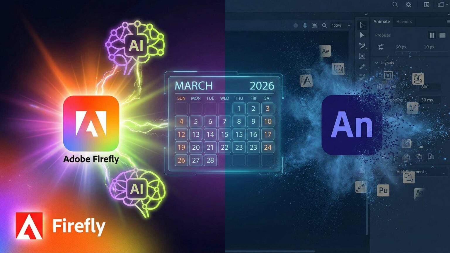 نهاية حقبة Adobe Animate وتوجه نحو الذكاء الاصطناعي