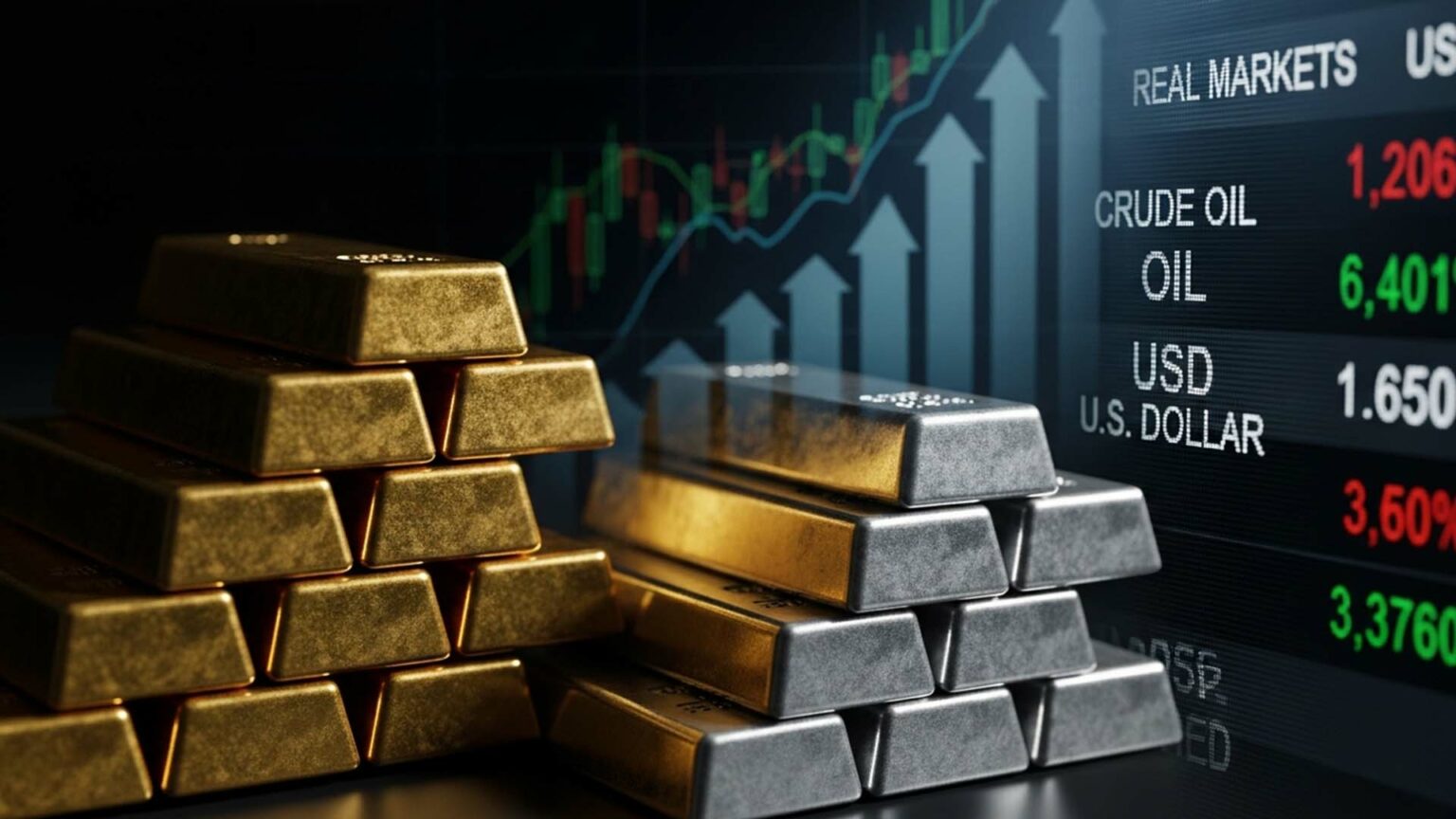 الذهب والفضة يرتفعان مع هدوء مخاوف التضخم أسعار الذهب والفضة