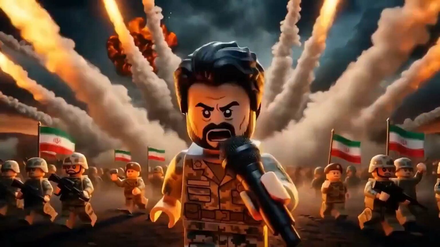 فيديوهات ليغو الإيرانية الذكاء الاصطناعي