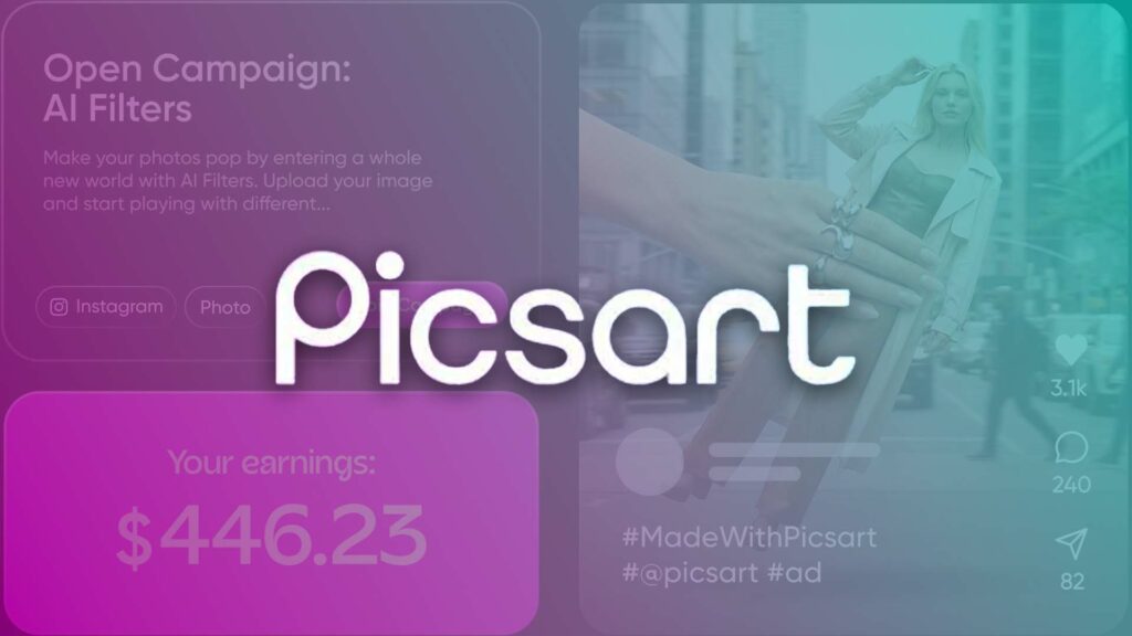 برنامج Picsart للربح