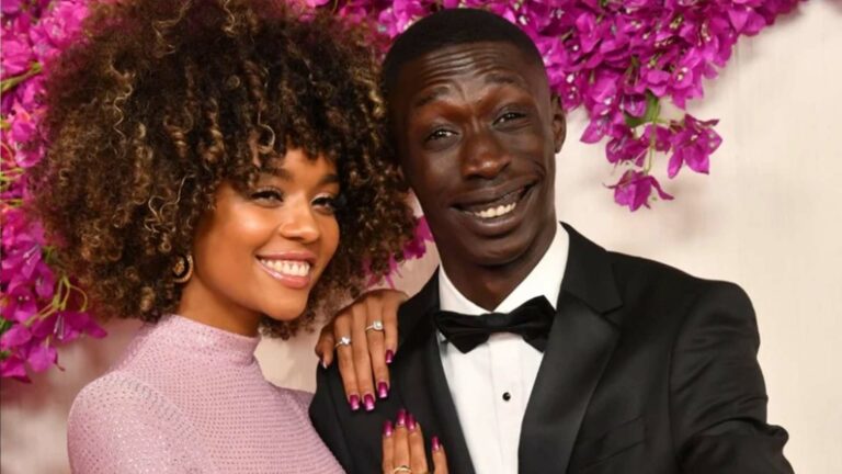 خابي لام مع زوجته عارضة الأزياء الدنماركية الجنوب إفريقية