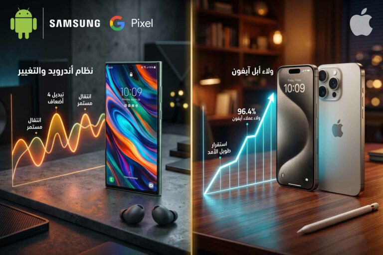 ولاء مستخدمي آيفون vs مستخدمي أندرويد