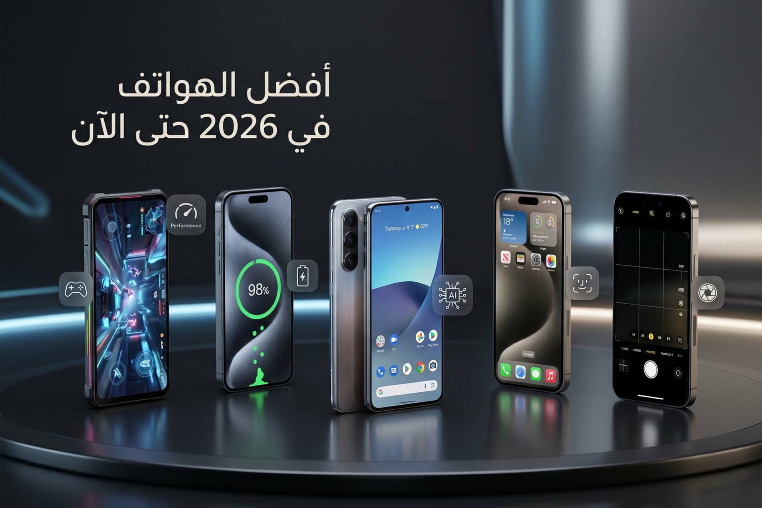 أفضل الهواتف في 2026 حتى الآن